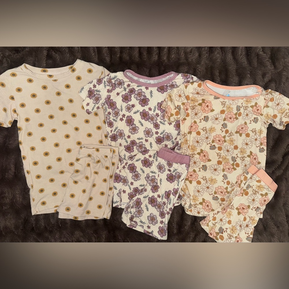 Bamboo Floral Shorts Sets